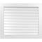 Ekena Millwork Vertical Surface Mount PVC Gable Vent: Functional, w/ 3-1/2"W x 1"P Standard Frame, 40"W x 34"H GVPVE40X3401SF - alternate 1